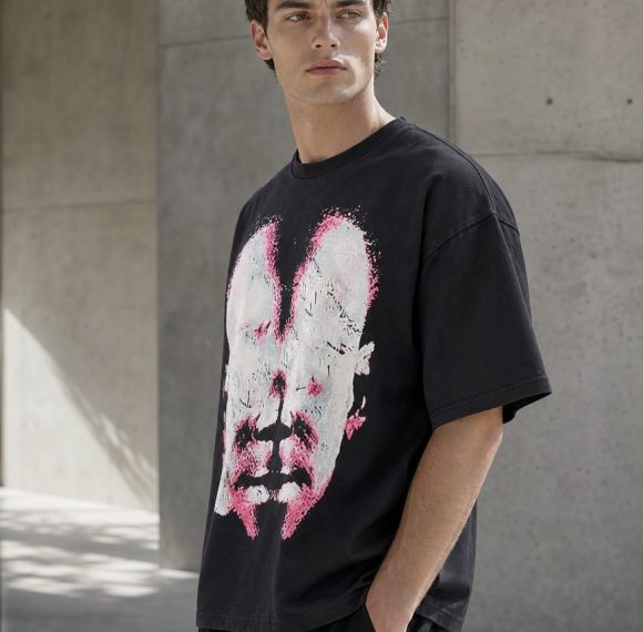 Custom Abstract Art Print Tee Wholesale