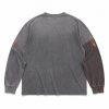 Custom Flame Print Long Sleeve Tee Wholesale