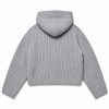 Custom Ribbed Cropped Hoodie Wholesale