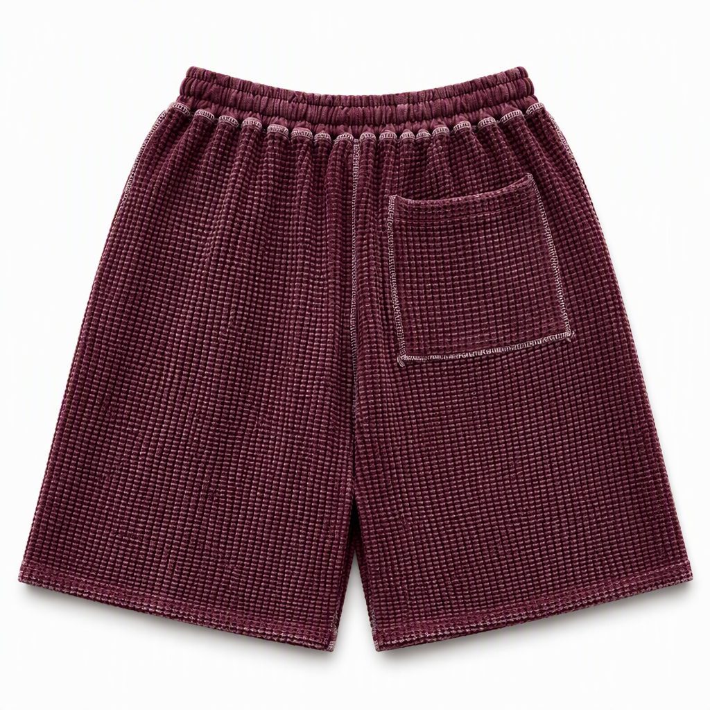 Custom Waffle Knit Sweat Shorts Wholesale wholesale