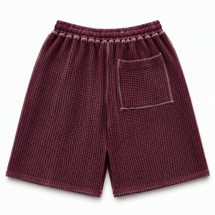 Custom Waffle Knit Sweat Shorts Wholesale