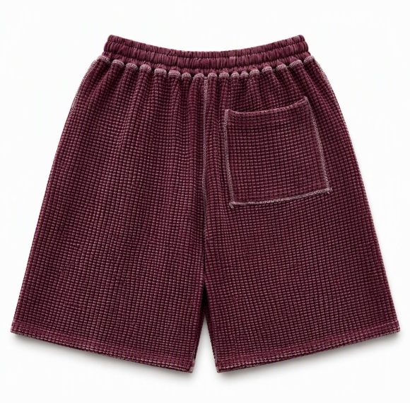 Custom Waffle Knit Sweat Shorts Wholesale