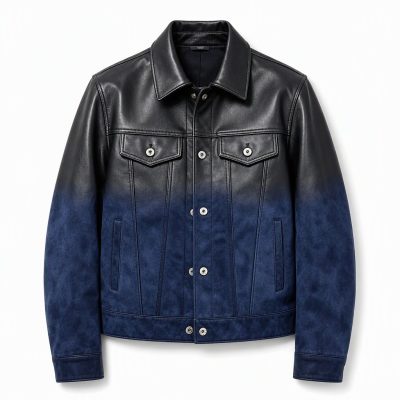 Custom Ombre Leather Jacket Wholesale