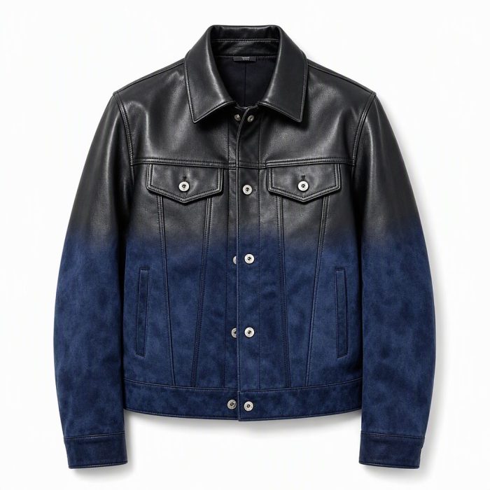 Custom Ombre Leather Jacket Wholesale