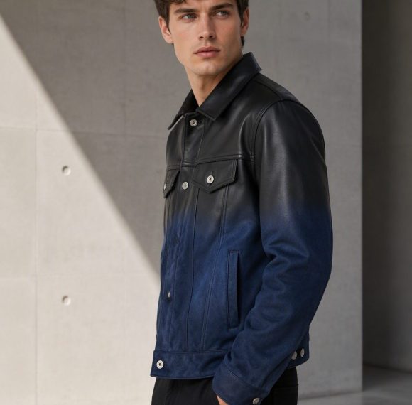 Custom Ombre Leather Jacket Wholesale