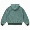 Custom Teal Hooded Utility Jacket Wholesale