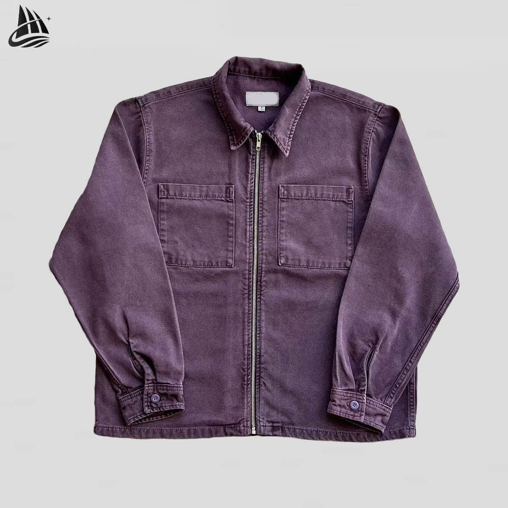 Custom Purple Workwear Jacket Wholesale wholesale