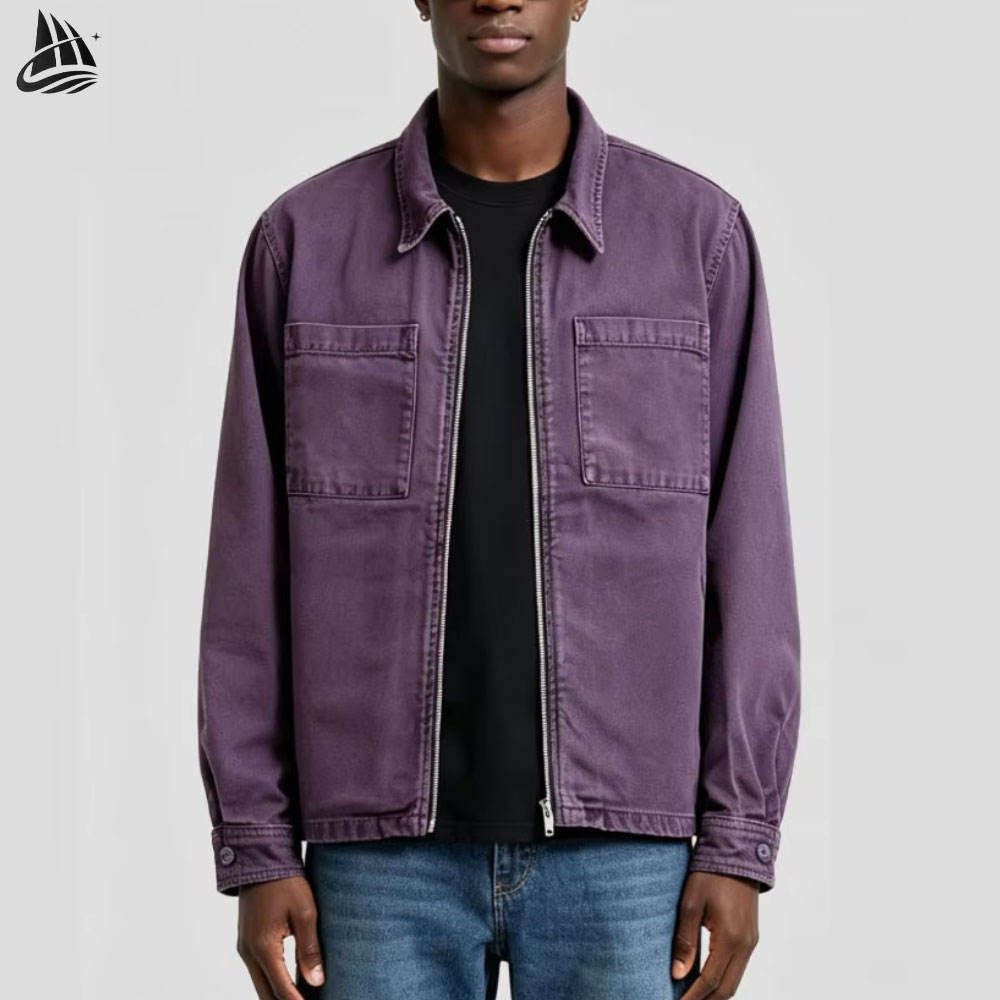 Custom Purple Workwear Jacket Wholesale wholesale