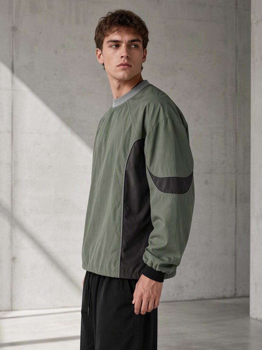 Custom Color-Block Sweatshirt from the INFULLSAIL streetwear range