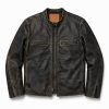 Custom Distressed Leather Moto Jacket Wholesale