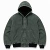 Custom Olive Hooded Work Jacket Wholesale
