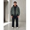 Custom Olive Hooded Work Jacket Wholesale