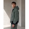 Custom Olive Hooded Work Jacket Wholesale