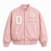 Custom Pink Varsity Bomber Jacket Wholesale