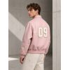 Custom Pink Varsity Bomber Jacket Wholesale