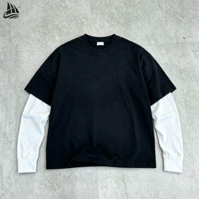 Custom Layered Long Sleeve T-Shirt Wholesale