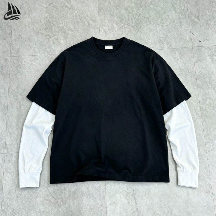 Custom Layered Long Sleeve T-Shirt Wholesale