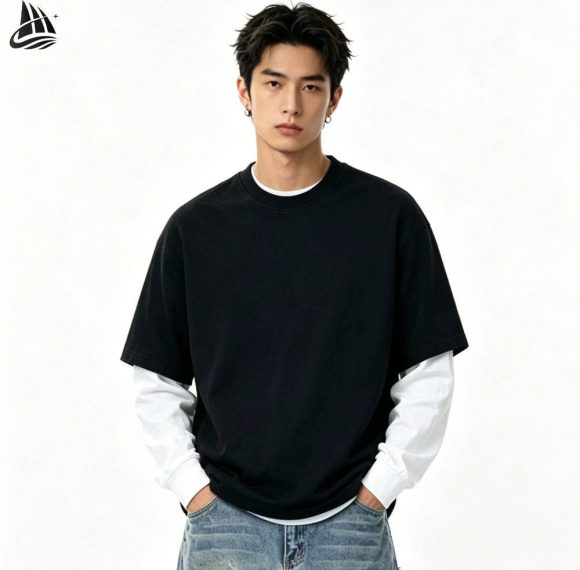 Custom Layered Long Sleeve T-Shirt Wholesale