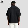 Custom Cable Knit Short Sleeve Shirt Wholesale