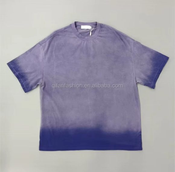 Custom Ombre Gradient Short Sleeve T-Shirt Wholesale