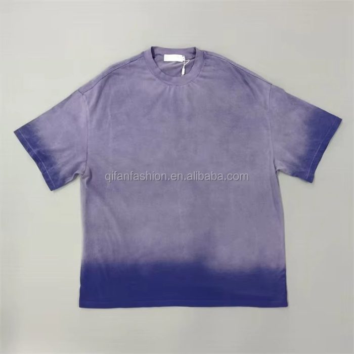 Custom Ombre Gradient Short Sleeve T-Shirt Wholesale