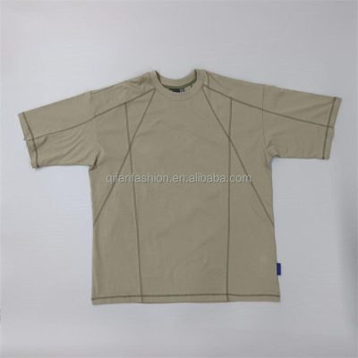 Custom Contrast Stitch Short Sleeve T-Shirt Wholesale
