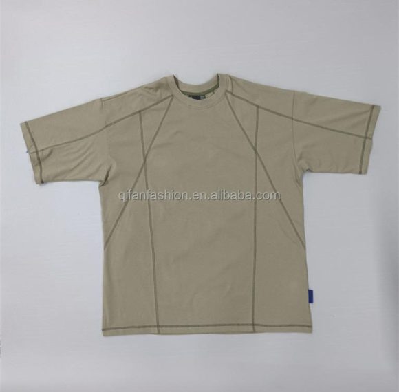 Custom Contrast Stitch Short Sleeve T-Shirt Wholesale