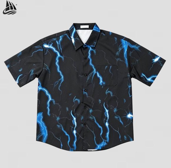 Custom Printed Silk Vacation Shirt Wholesale