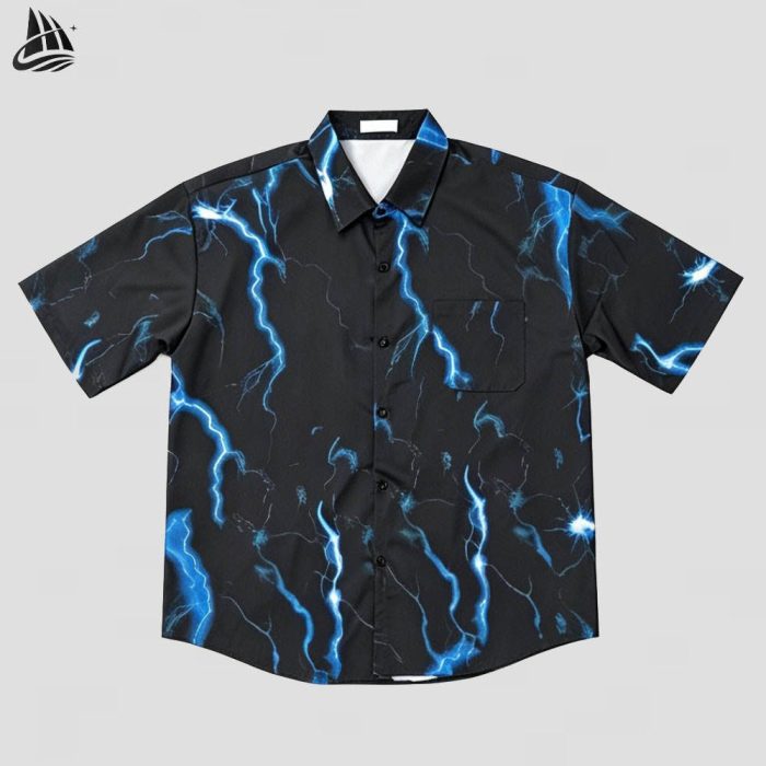 Custom Printed Silk Vacation Shirt Wholesale