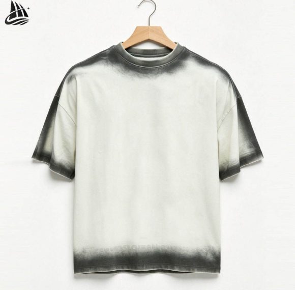Custom Gradient Dip Dye Oversized T-Shirt Wholesale