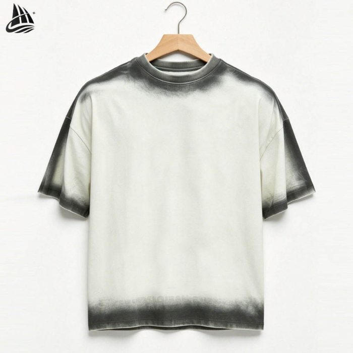 Custom Gradient Dip Dye Oversized T-Shirt Wholesale