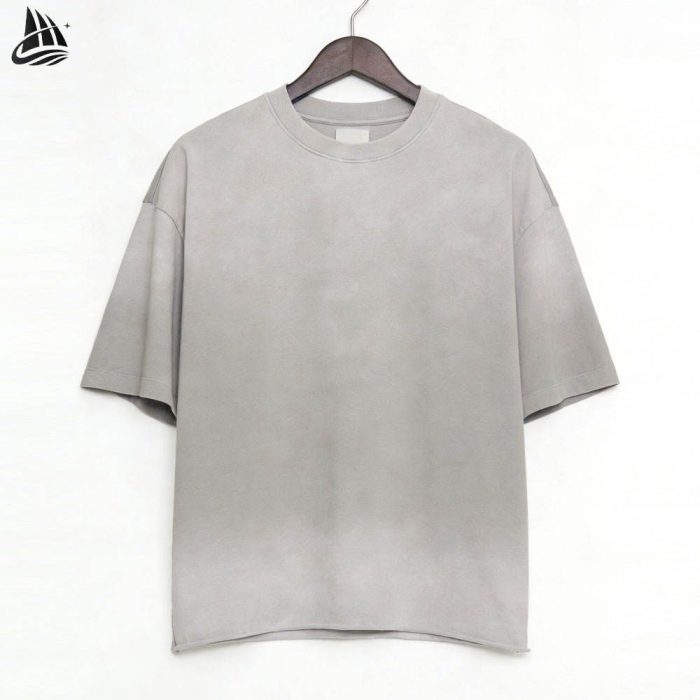 Custom Light Grey Oversized T-Shirt Wholesale