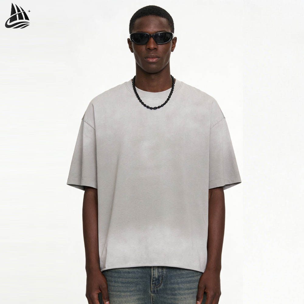 Custom Light Grey Oversized T-Shirt from the INFULLSAIL streetwear range