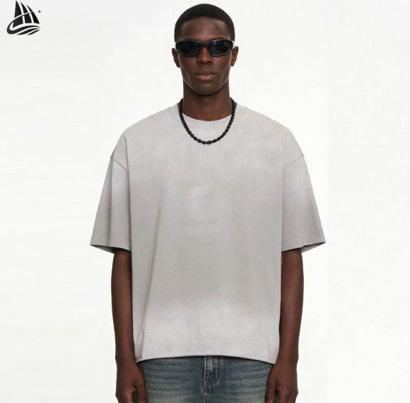 Custom Light Grey Oversized T-Shirt Wholesale