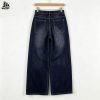 Custom Plaid Pocket Wide Leg Jeans Wholesale