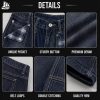 Custom Plaid Pocket Wide Leg Jeans Wholesale