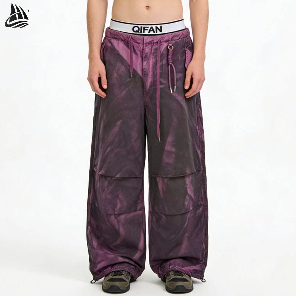 Custom Gradient Tie Dye Cargo Pants Wholesale wholesale