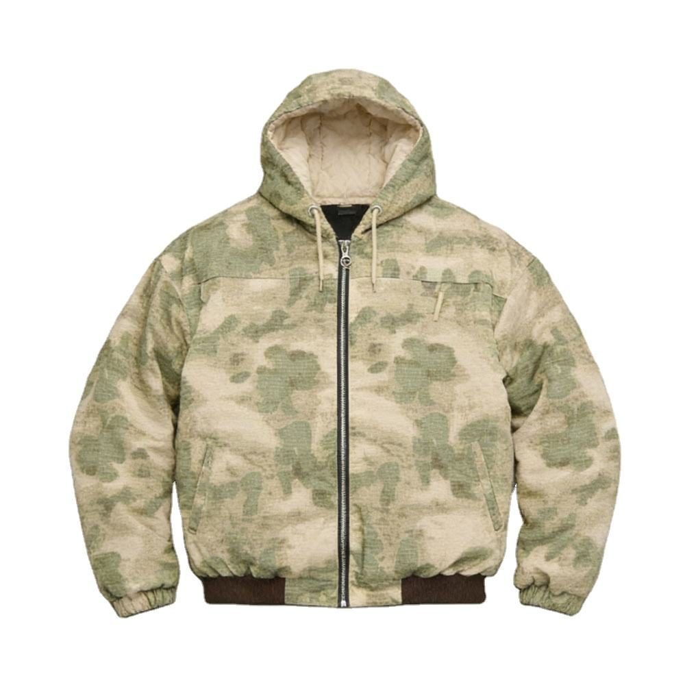 Custom Camo Hooded Padded Jacket Wholesale wholesale