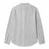Custom Washed Stand Collar Long Sleeve Shirt Wholesale