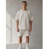 Custom Cream Raw Hem T-Shirt Wholesale