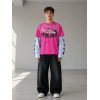 Custom Color-Block Mock Layer Long Sleeve Tee Wholesale