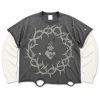 Custom Distressed Mock Layer T-Shirt Wholesale