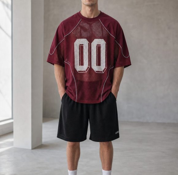Custom Mesh Panel Sports T-Shirt Wholesale