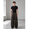 Custom Washed Faux Leather Cargo Pants Wholesale