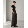 Custom Washed Faux Leather Cargo Pants Wholesale