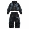 Custom Washed Tracksuit Set Wholesale