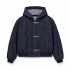 Custom Denim Hooded Coat Wholesale