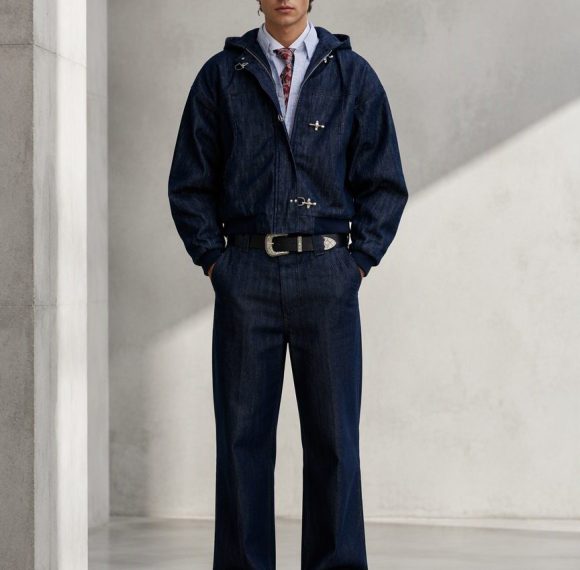 Custom Denim Hooded Coat Wholesale