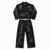 Custom Washed Denim Jacket and Pants Set Wholesale