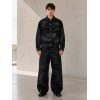 Custom Washed Denim Jacket and Pants Set Wholesale